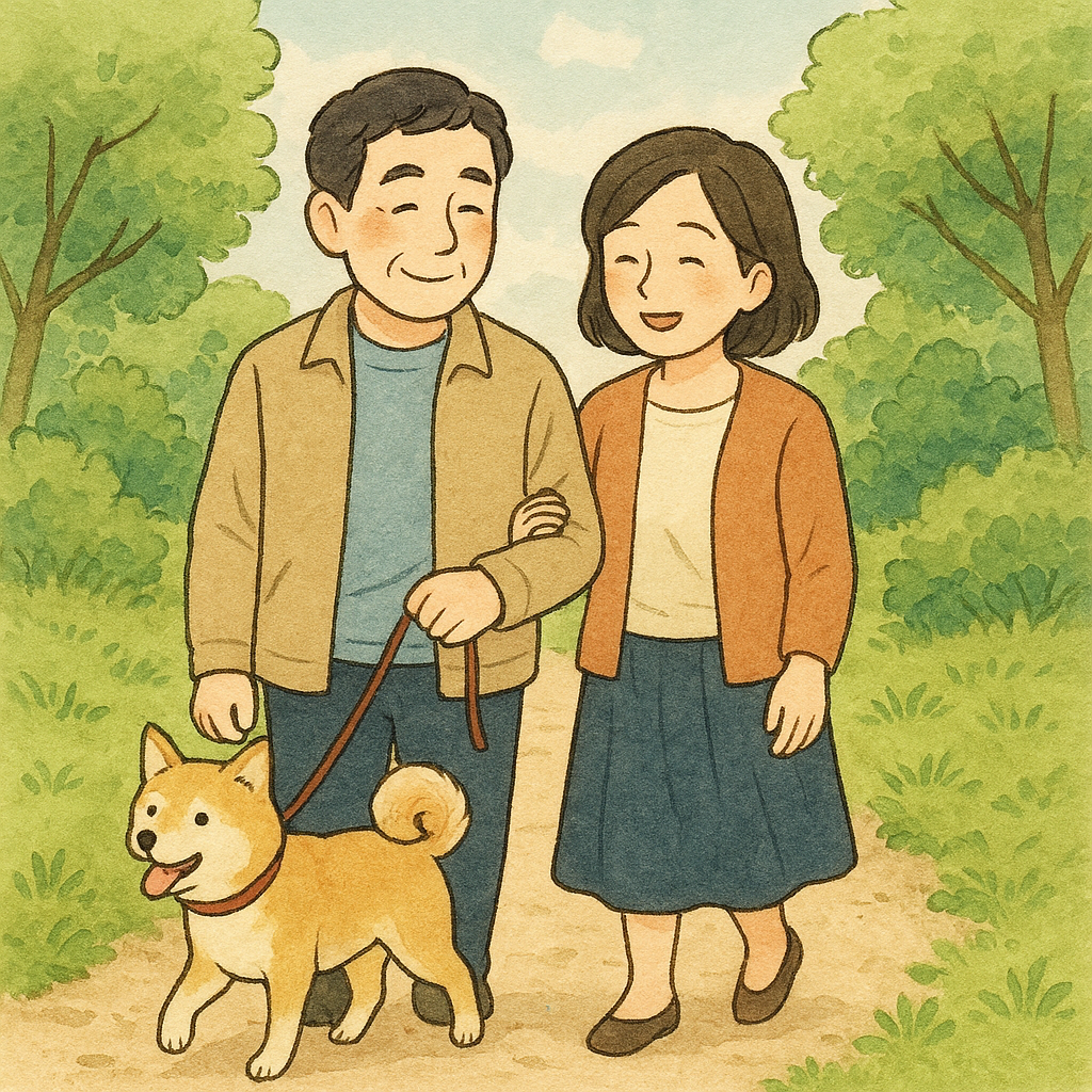 夫婦での散歩は、うまく設計すればいちばん手軽な仲直り装置だよ